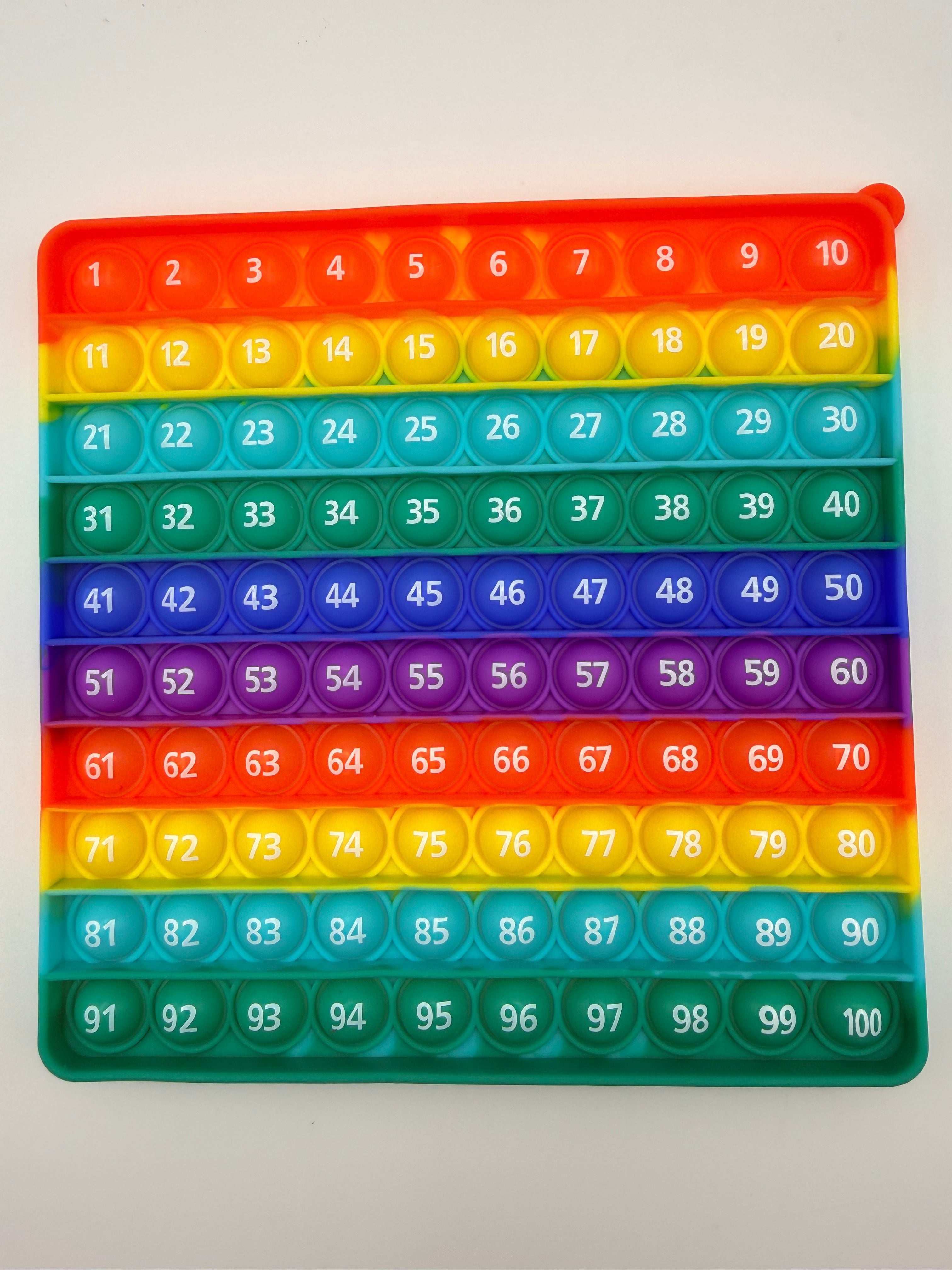 100 Number Pop It & Multiplication Chart