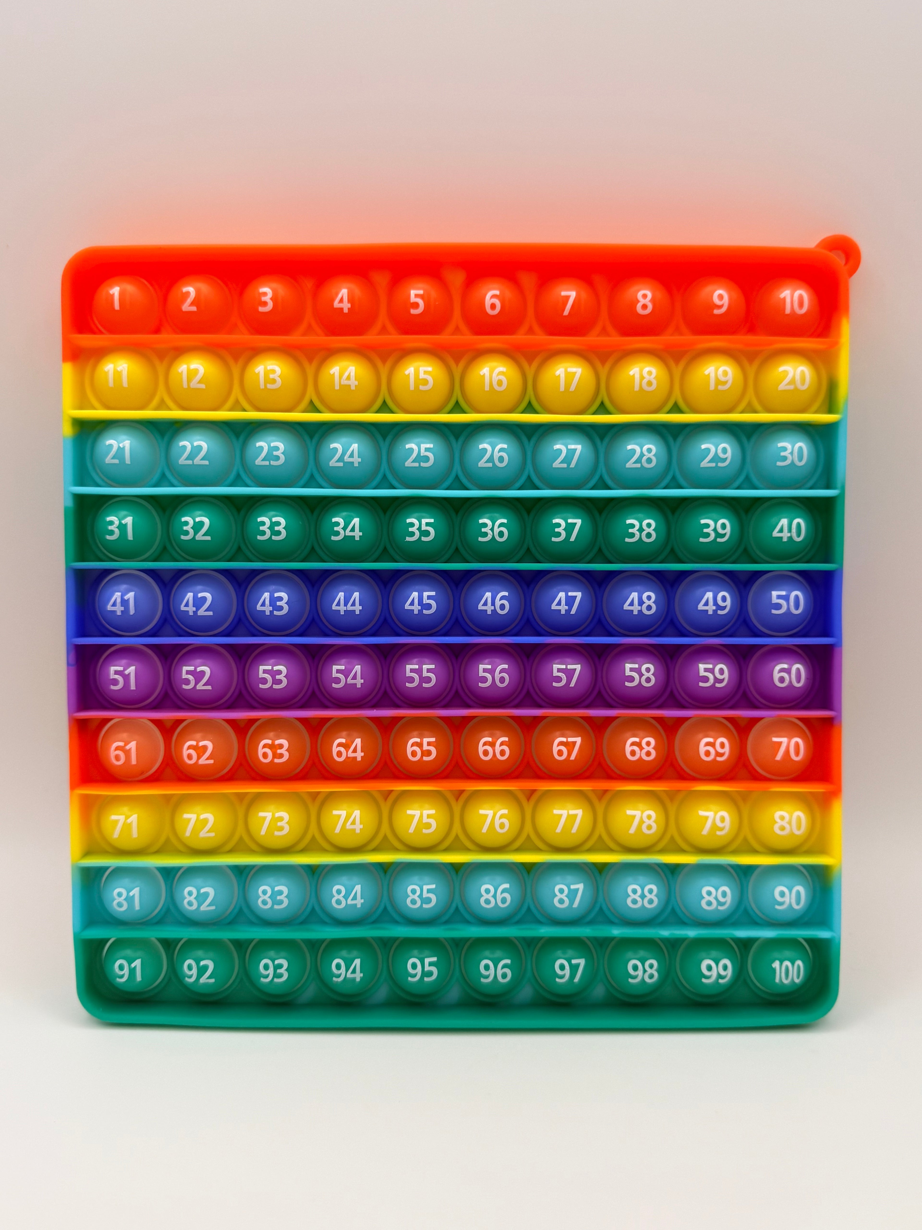 100 Number Pop It & Multiplication Chart