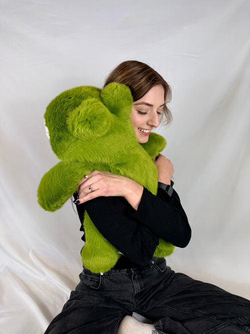 60cm Weighted Frog Plush Toy Soft Green Plush Australia