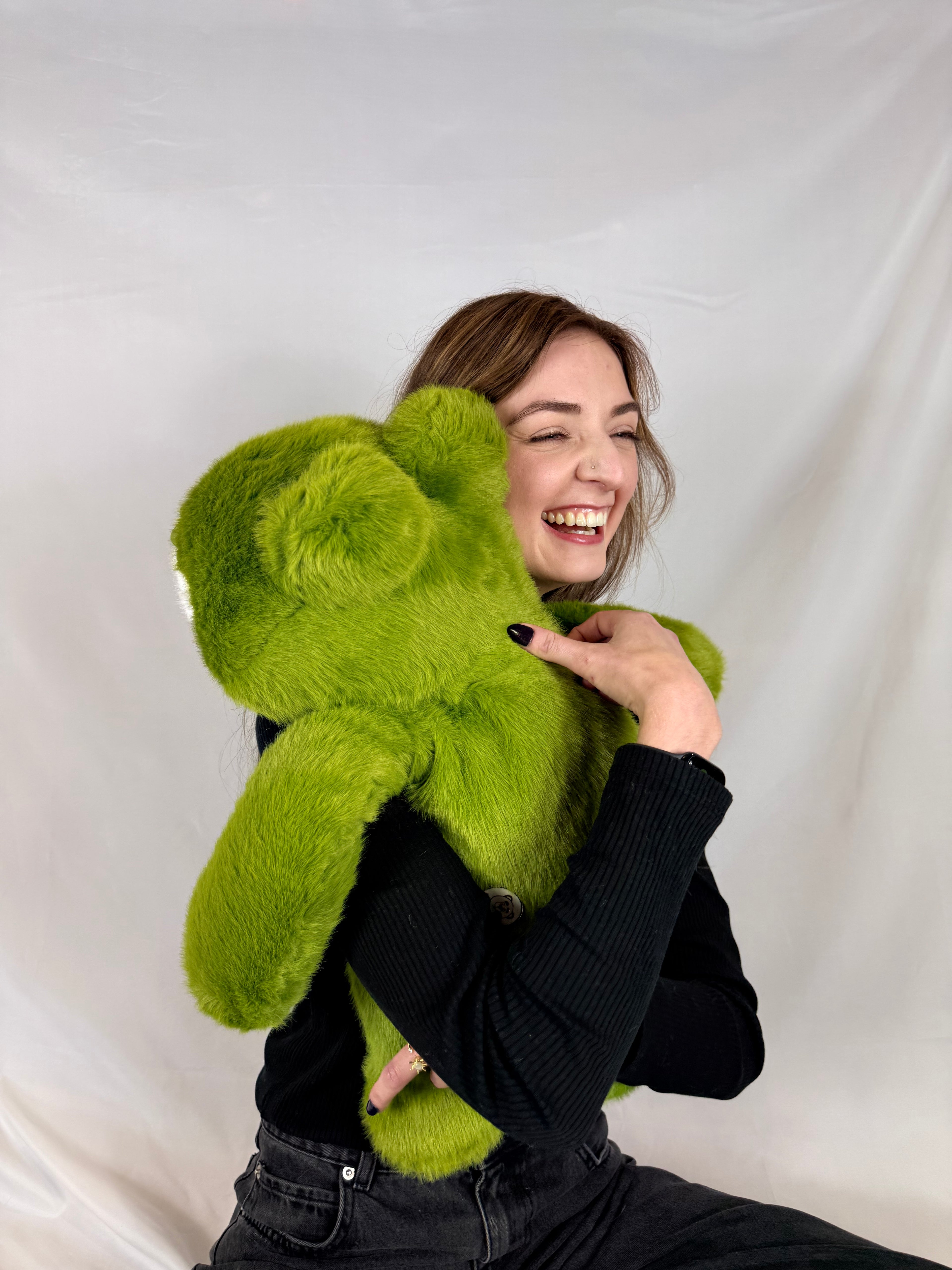 60cm Weighted Frog Plush Toy Soft Green Plush Australia