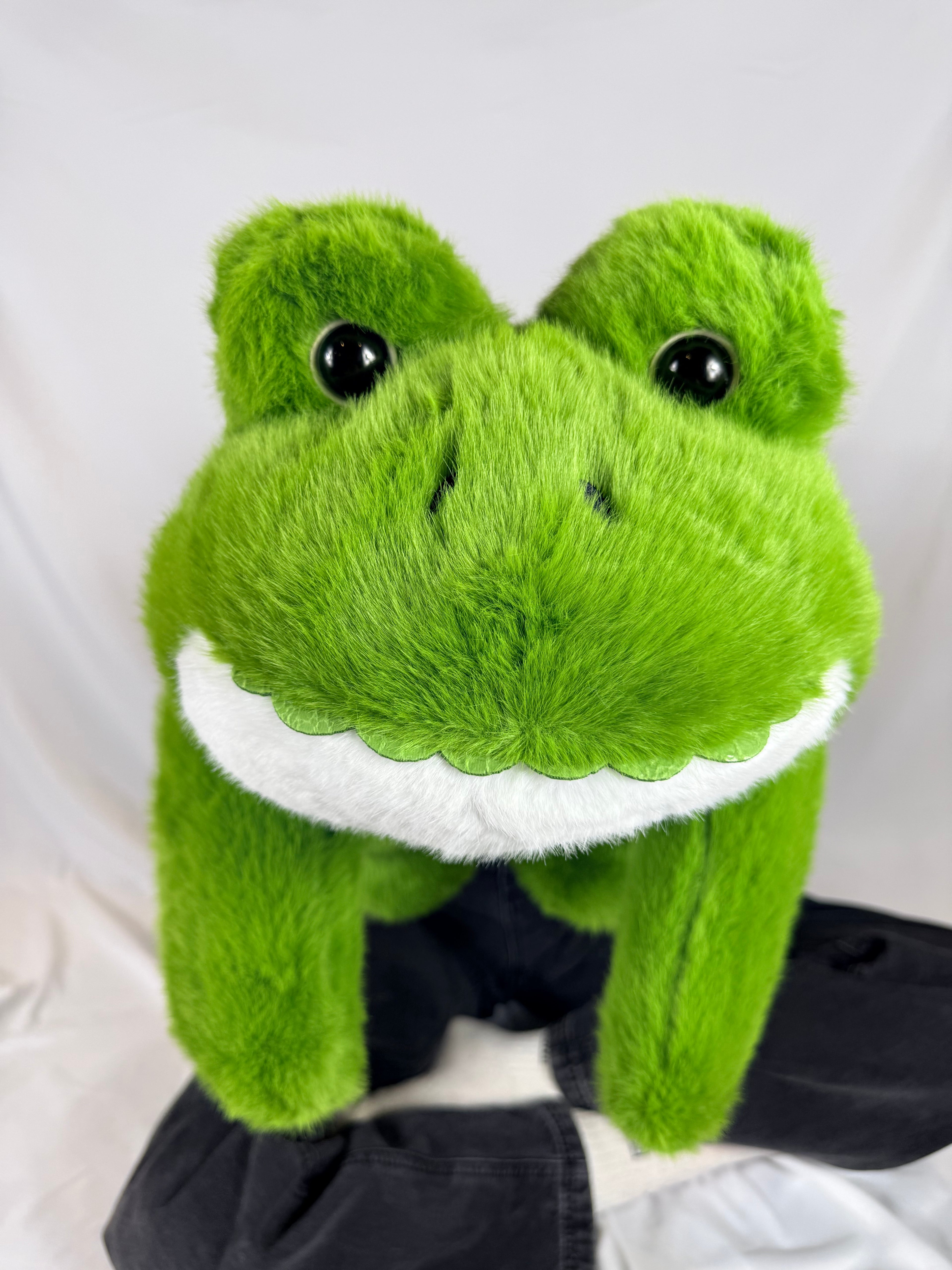 60cm Weighted Frog Plush Toy Soft Green Plush Australia