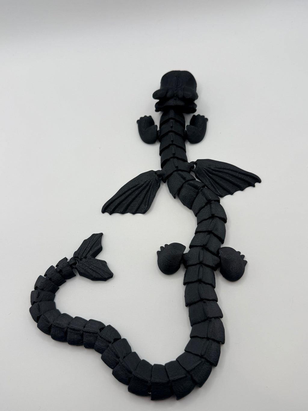 Articulated Black Dragon Fidget Toy