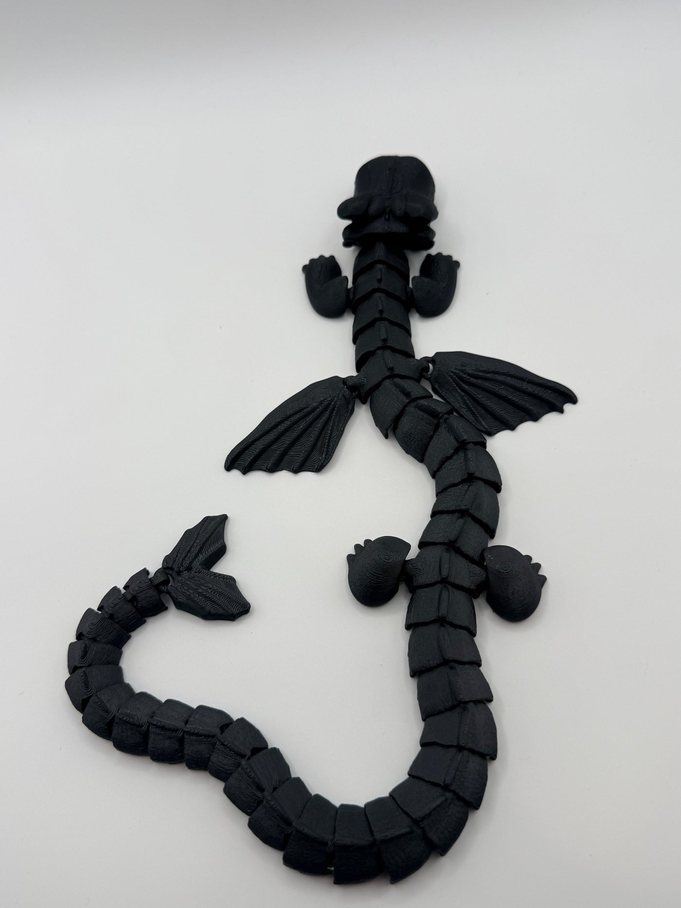 Articulated Black Dragon Fidget Toy