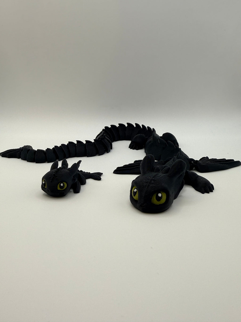 Articulated Black Dragon Fidget Toy