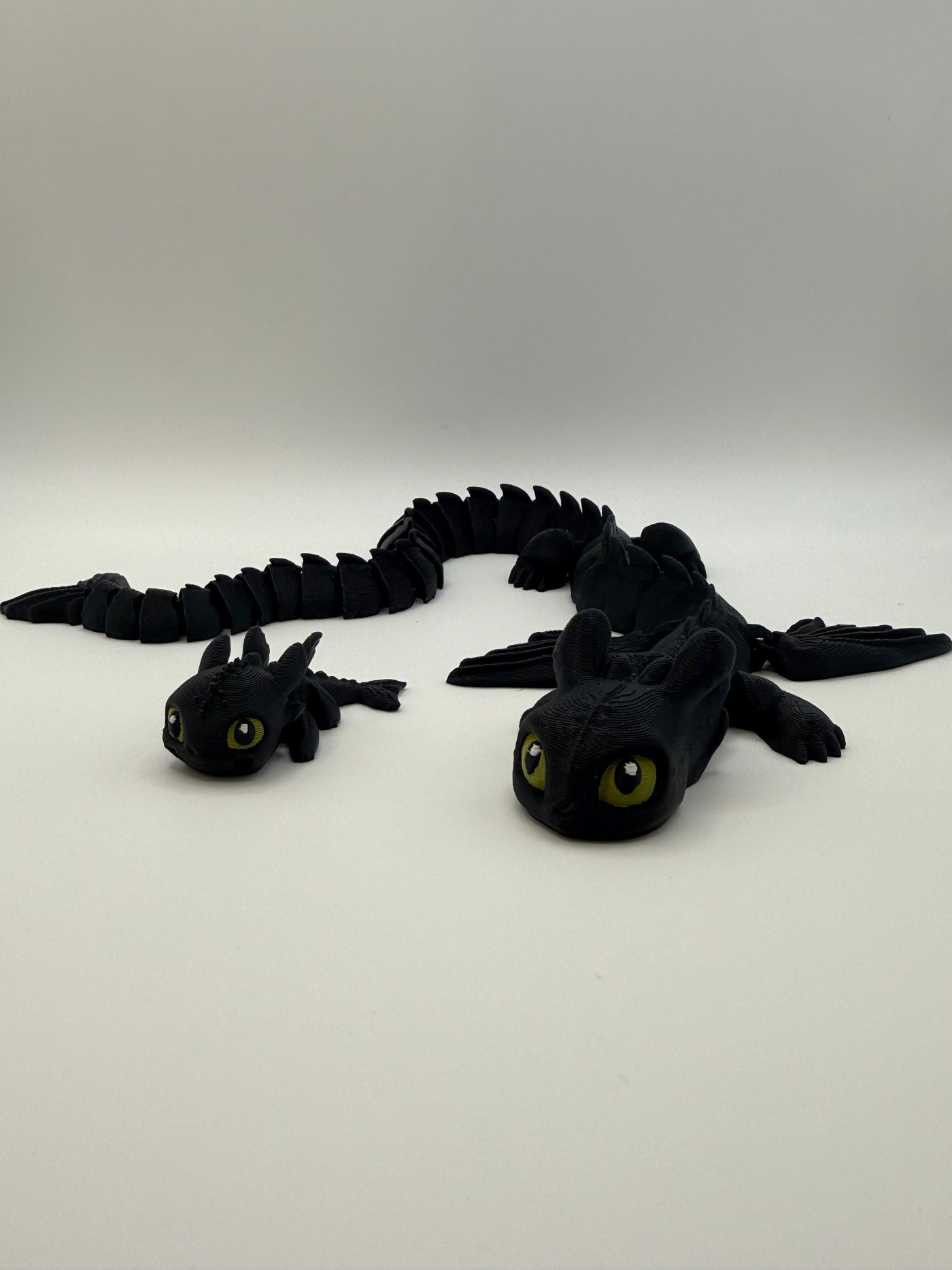 Articulated Black Dragon Fidget Toy