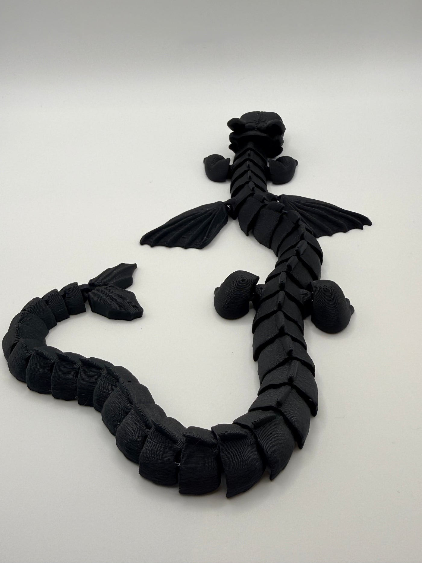 Articulated Black Dragon Fidget Toy