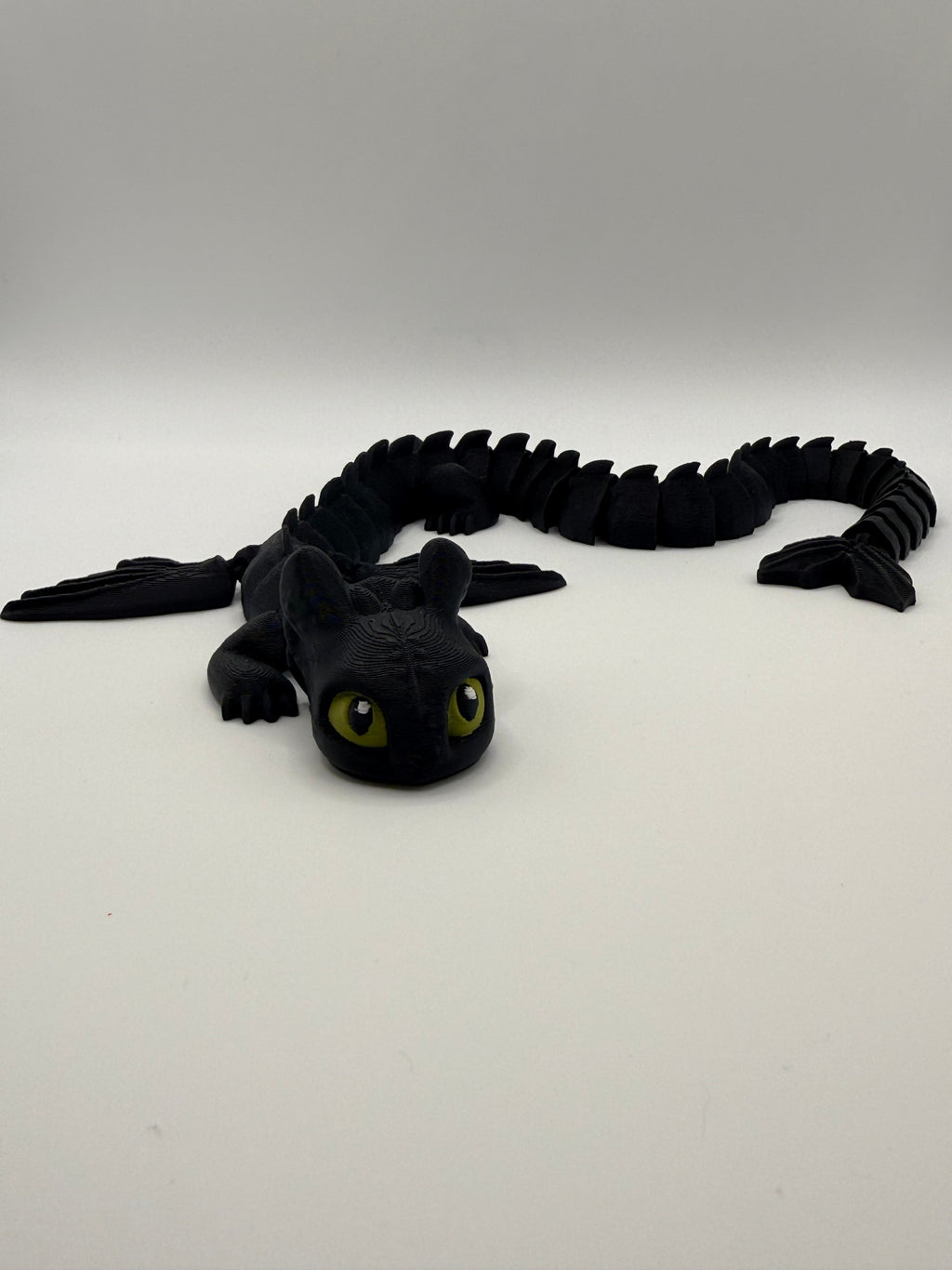 Articulated Black Dragon Fidget Toy