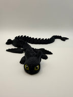 Articulated Black Dragon Fidget Toy