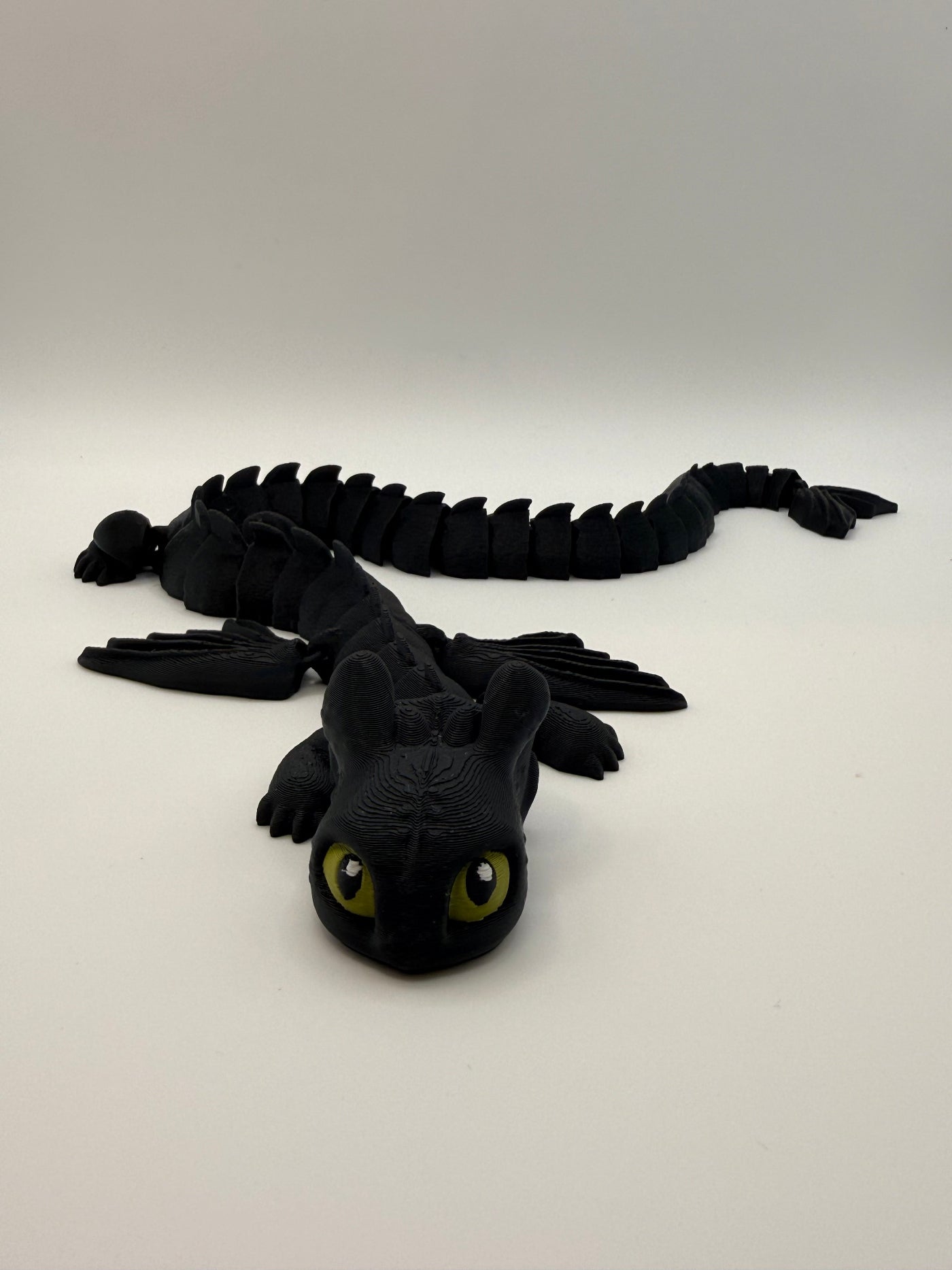 Articulated Black Dragon Fidget Toy