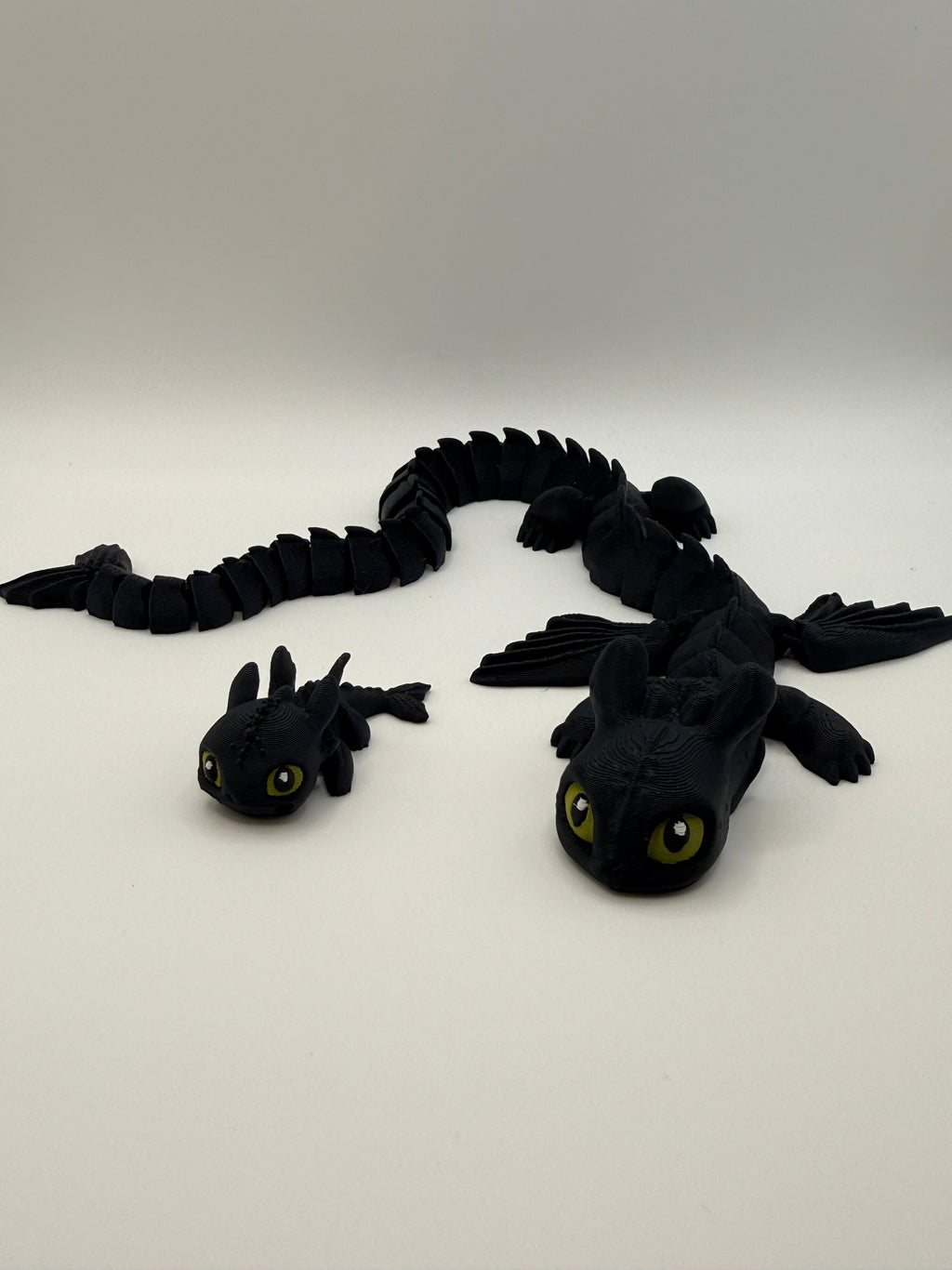 Articulated Black Dragon Fidget Toy