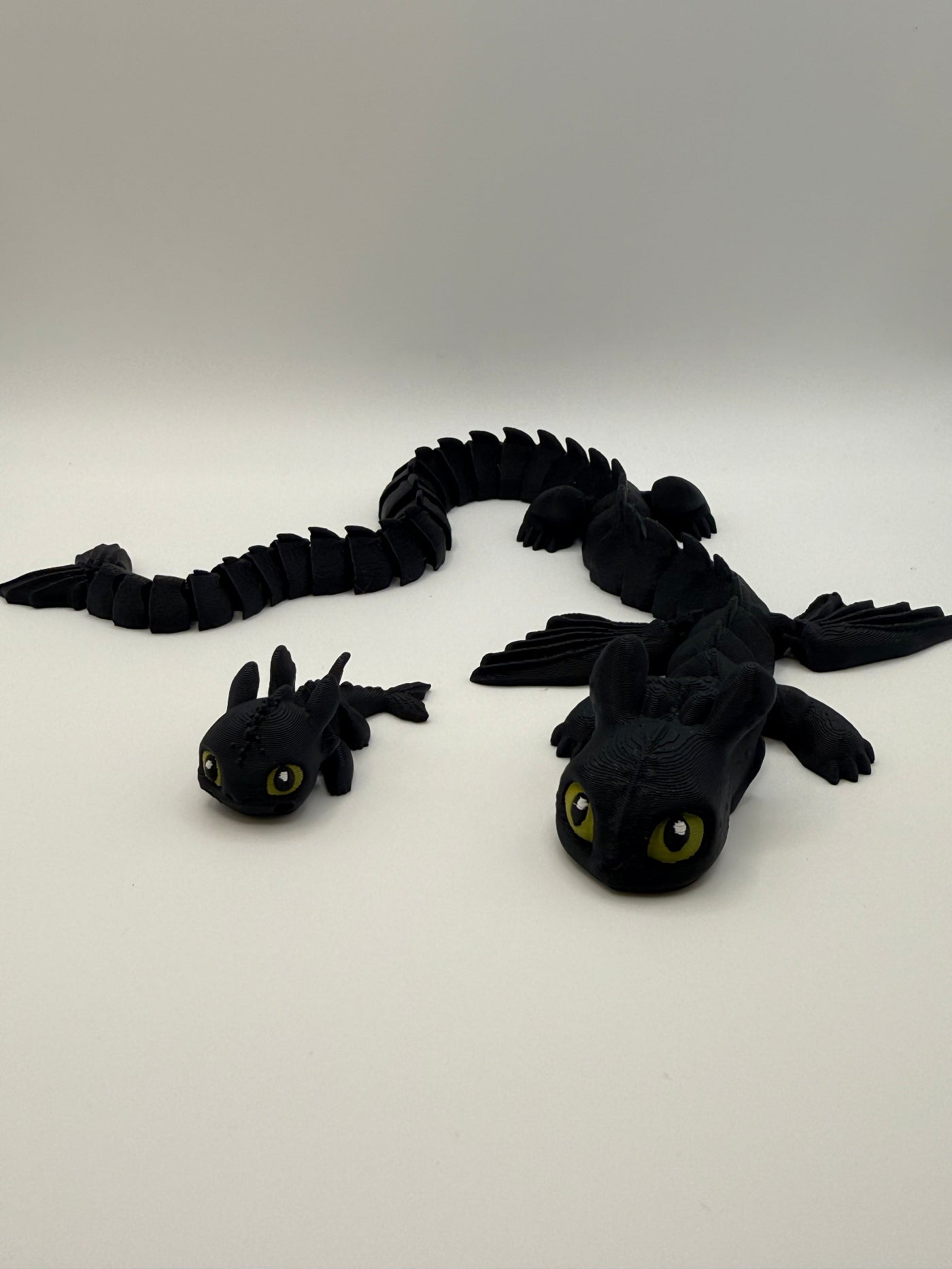 Articulated Black Dragon Fidget Toy