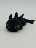 Articulated Black Dragon Fidget Toy