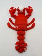 Articulated Red Lobster Fidget Toy with Chef Hat