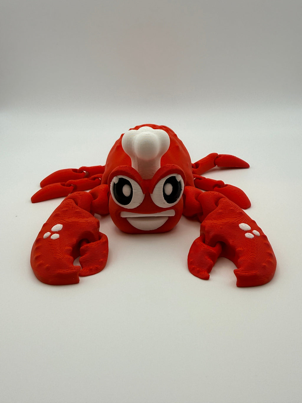 Articulated Red Lobster Fidget Toy with Chef Hat