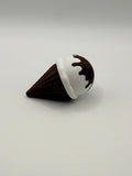 Ice Cream Cone Fidget Clicker Keychain