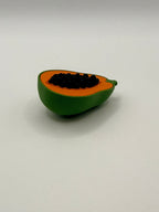 Papaya Fruit Fidget Clicker Keychain