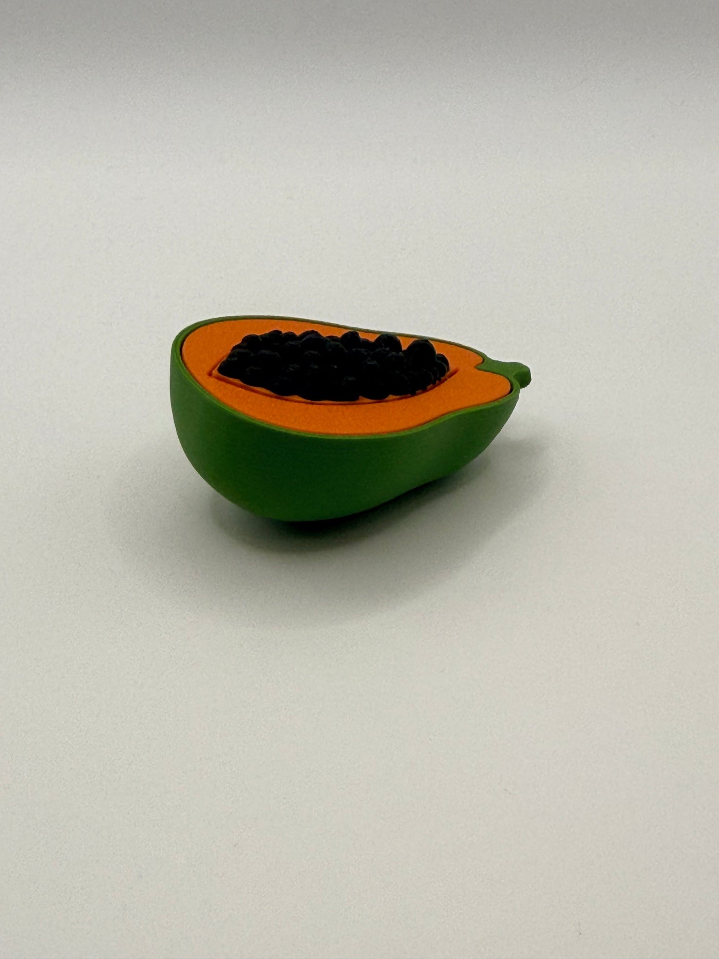 Papaya Fruit Fidget Clicker Keychain