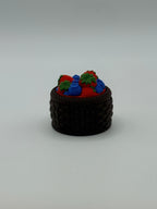 Strawberry & Blueberry Basket Fidget Clicker Keychain