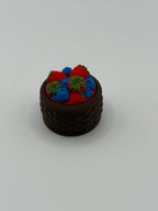 Strawberry & Blueberry Basket Fidget Clicker Keychain