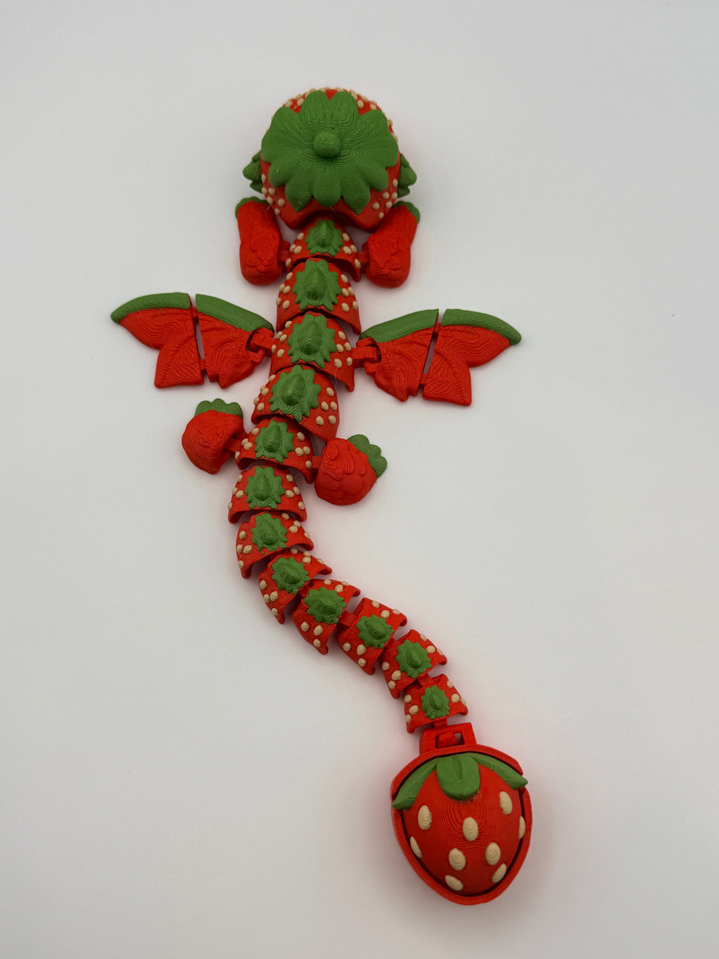 Articulated Strawberry Dragon Fidget Toy
