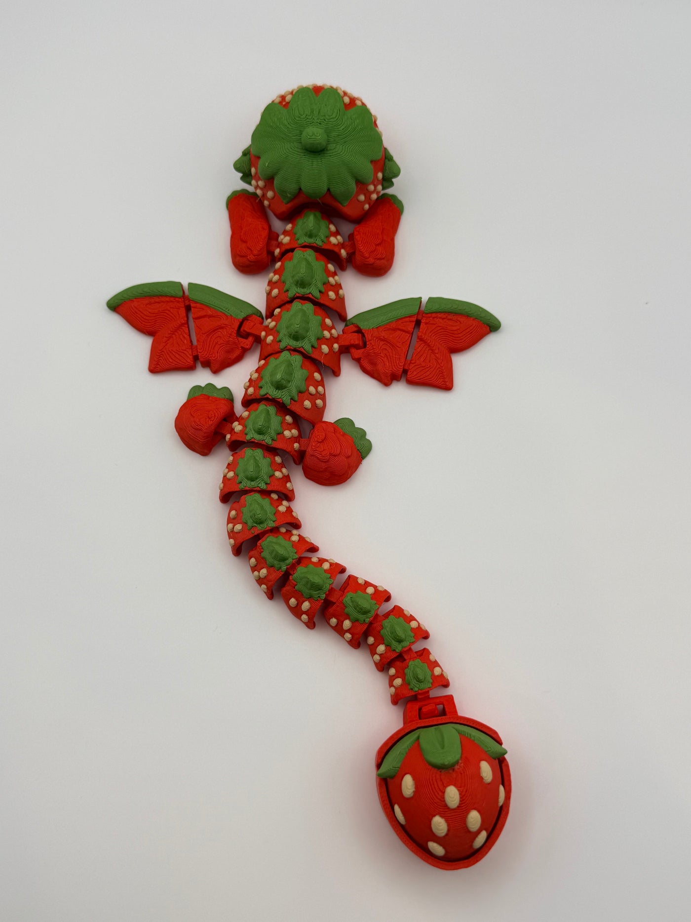 Articulated Strawberry Dragon Fidget Toy