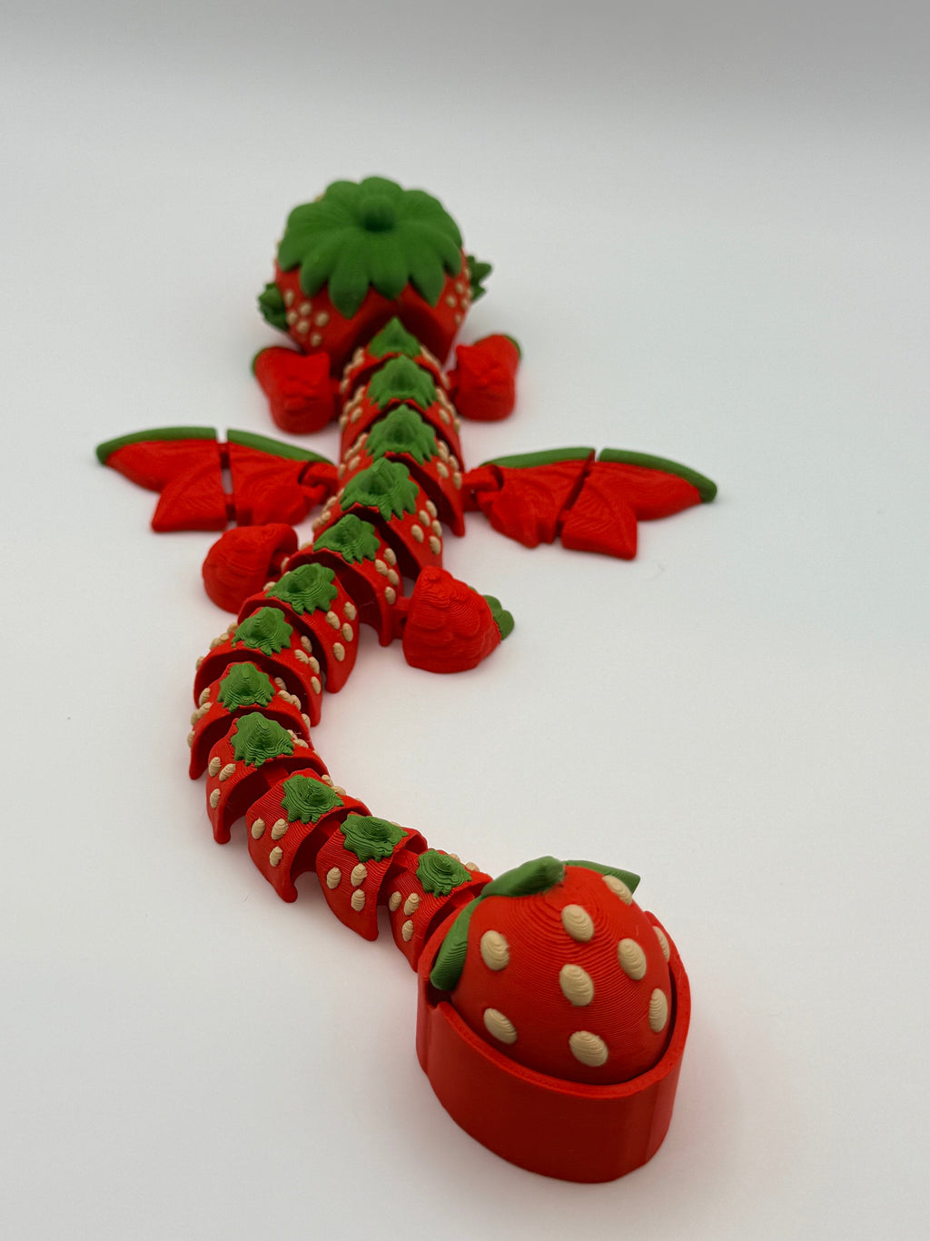 Articulated Strawberry Dragon Fidget Toy