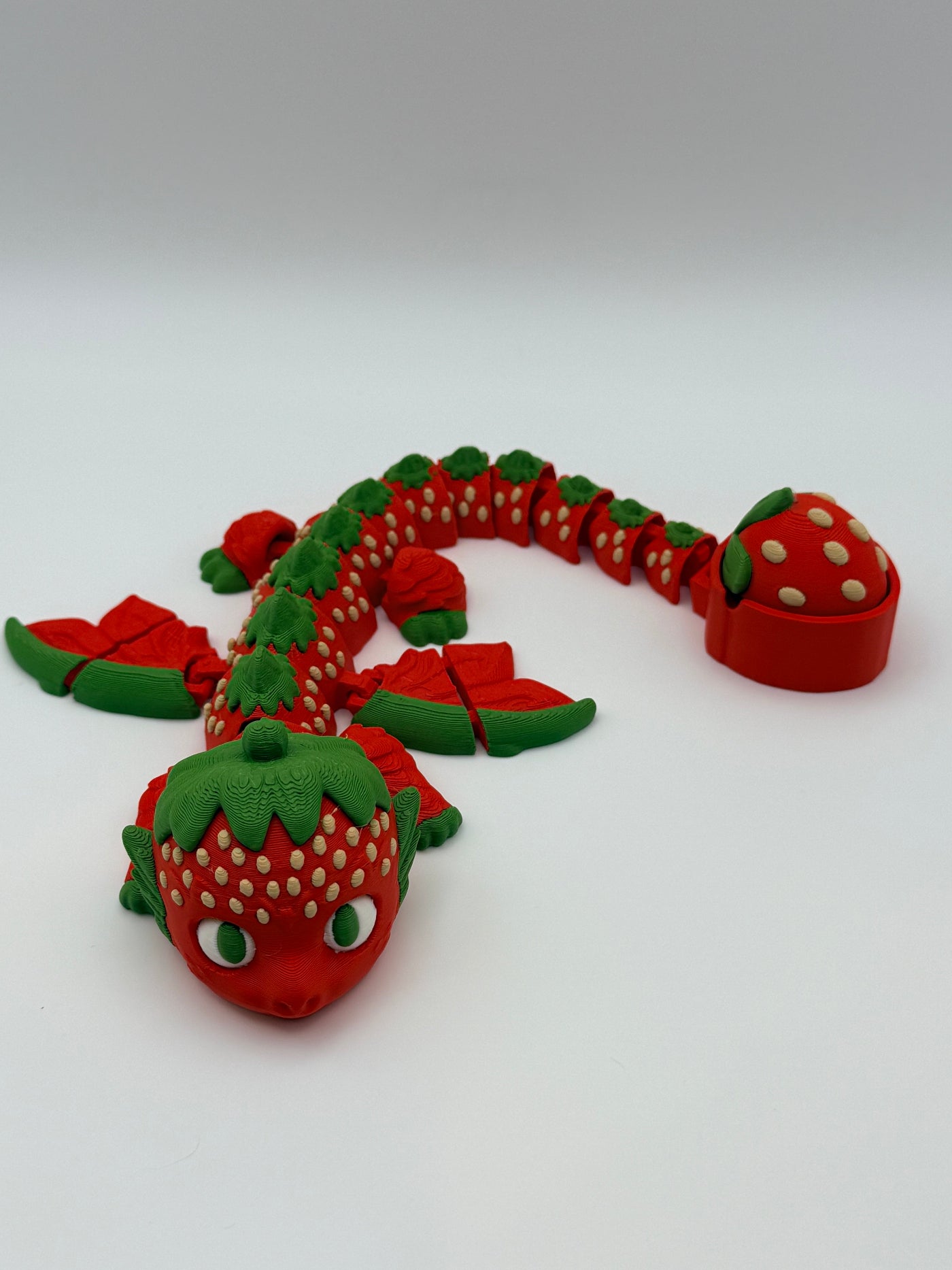 Articulated Strawberry Dragon Fidget Toy