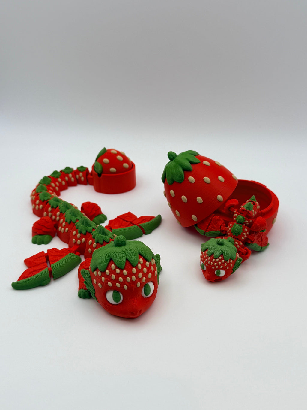 Articulated Strawberry Dragon Fidget Toy