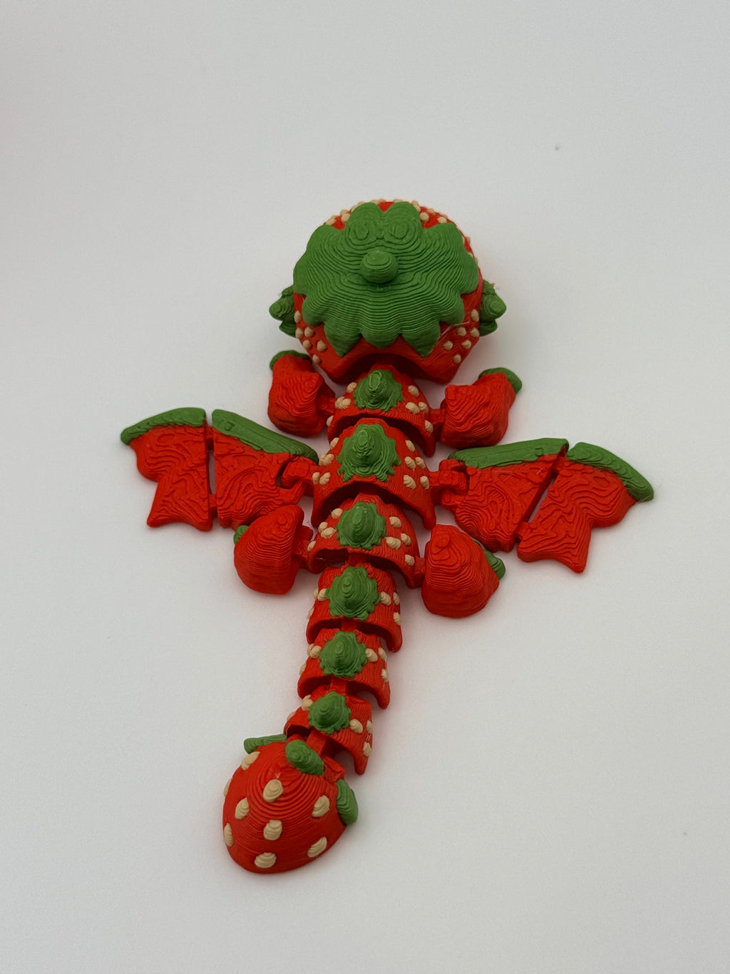 Articulated Strawberry Dragon Fidget Toy