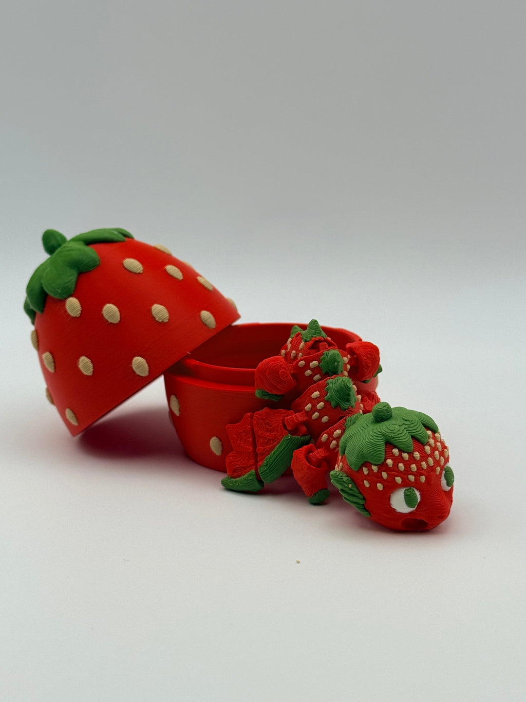 Articulated Strawberry Dragon Fidget Toy