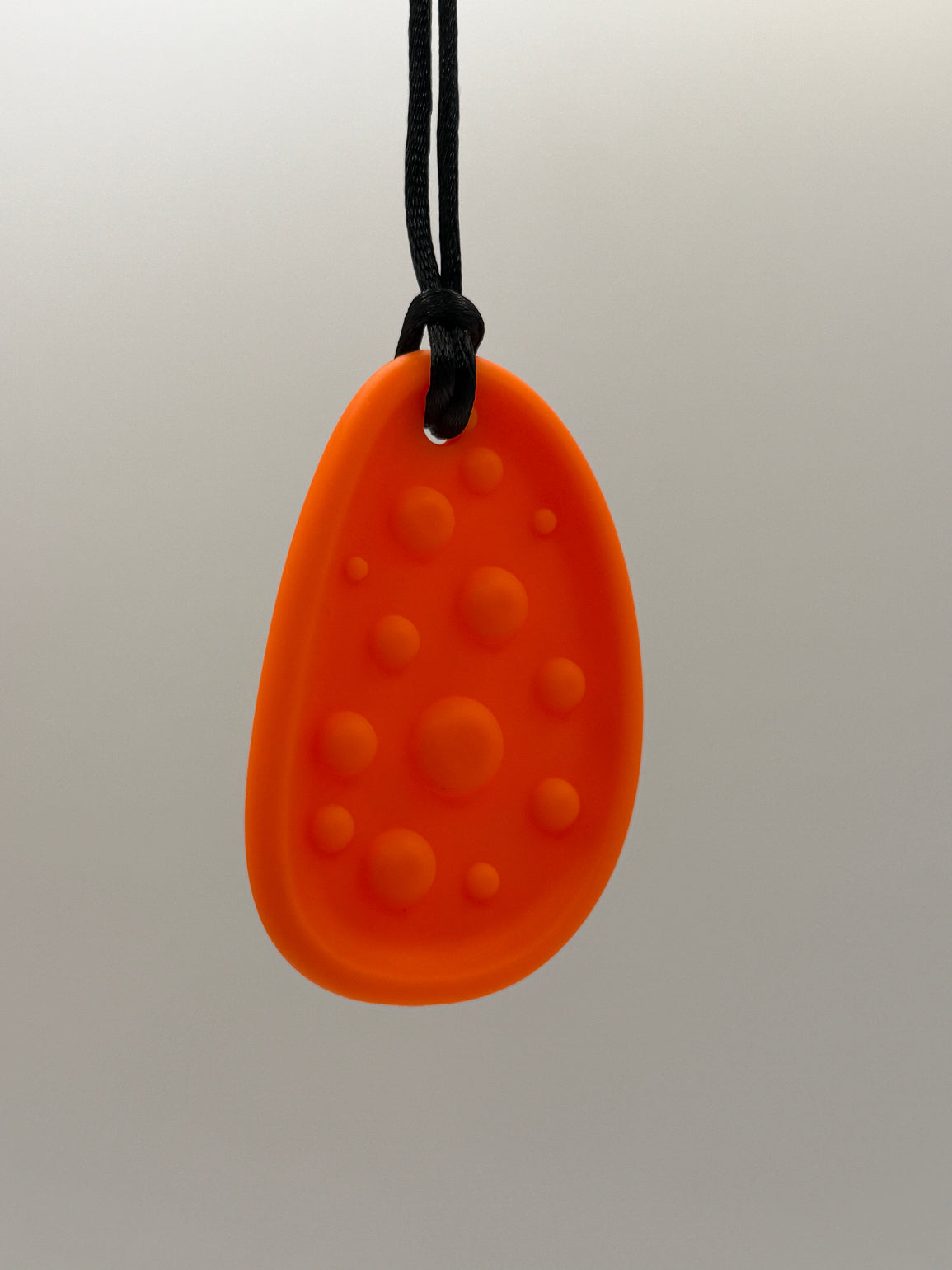Orange Large Worry Stone Chewlery Necklace