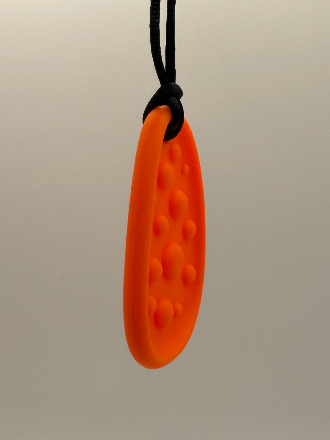 Orange Large Worry Stone Chewlery Necklace
