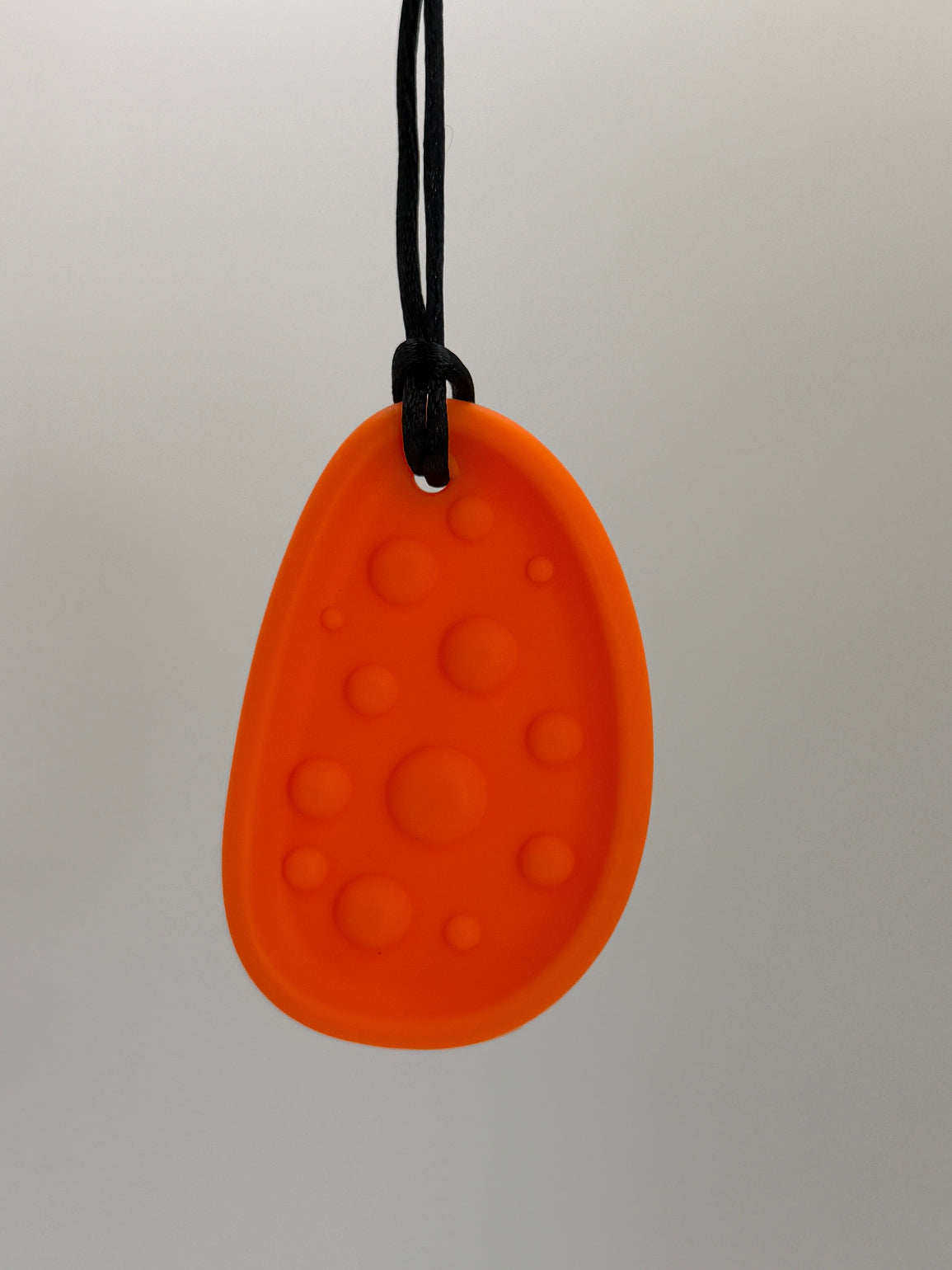 Orange Large Worry Stone Chewlery Necklace