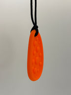 Orange Large Worry Stone Chewlery Necklace