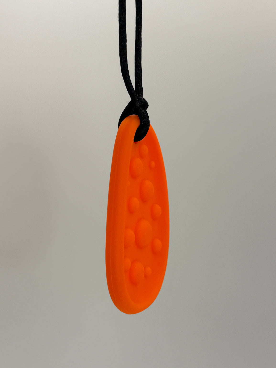 Orange Large Worry Stone Chewlery Necklace