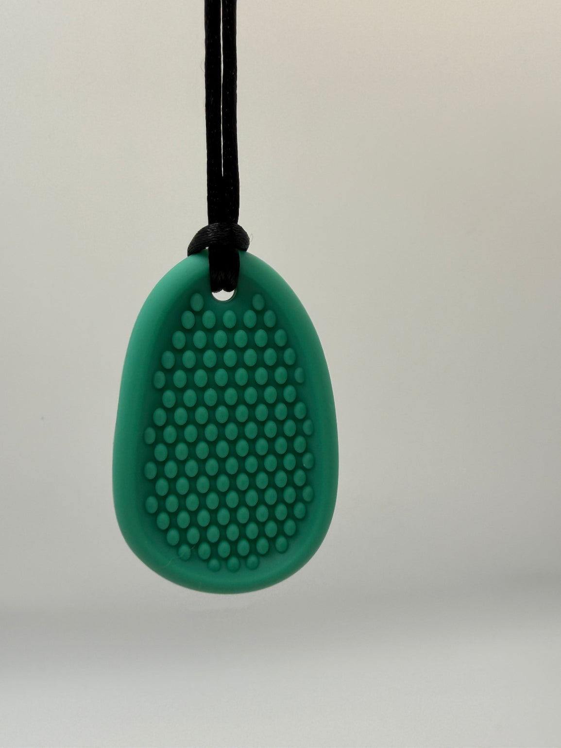 Green Medium Worry Stone Chewlery Necklace