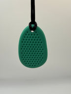 Green Medium Worry Stone Chewlery Necklace