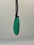 Green Medium Worry Stone Chewlery Necklace