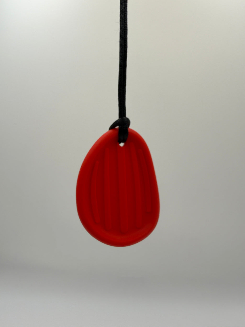 Medium Red Worry Stone Chewlery Necklace