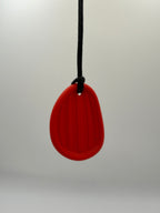 Medium Red Worry Stone Chewlery Necklace