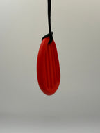Medium Red Worry Stone Chewlery Necklace