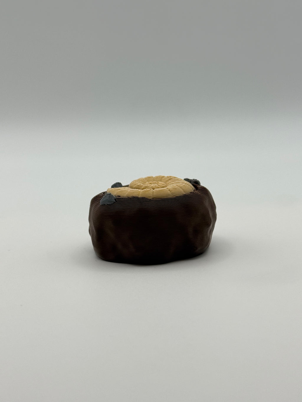 Ammonite Fossil Fidget Clicker Keychain