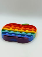 Rainbow Apple Pop It Fidget Toy