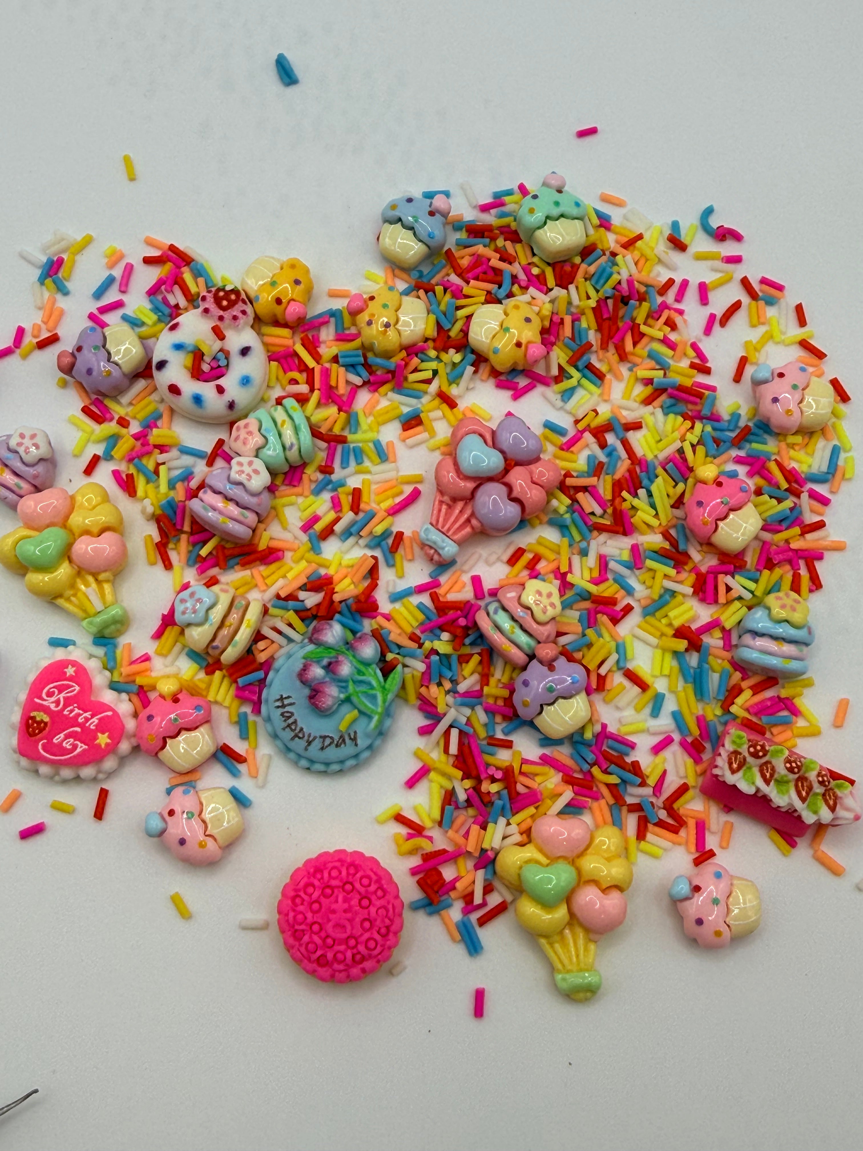 Birthday Cake Slime Charms