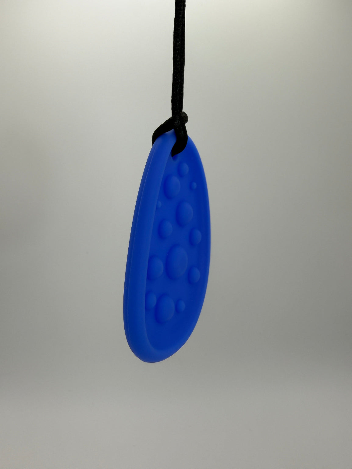 Blue Large Worry Stone Chewlery Necklace