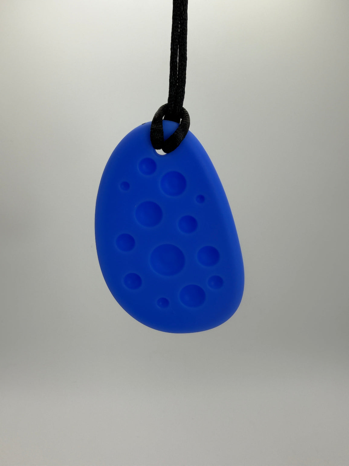 Blue Large Worry Stone Chewlery Necklace