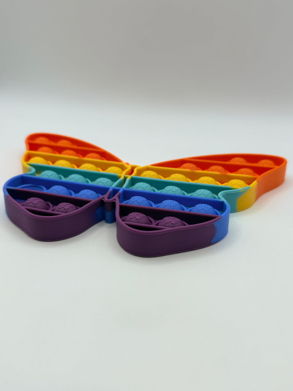 Rainbow Butterfly Shaped Pop It Fidget Toy