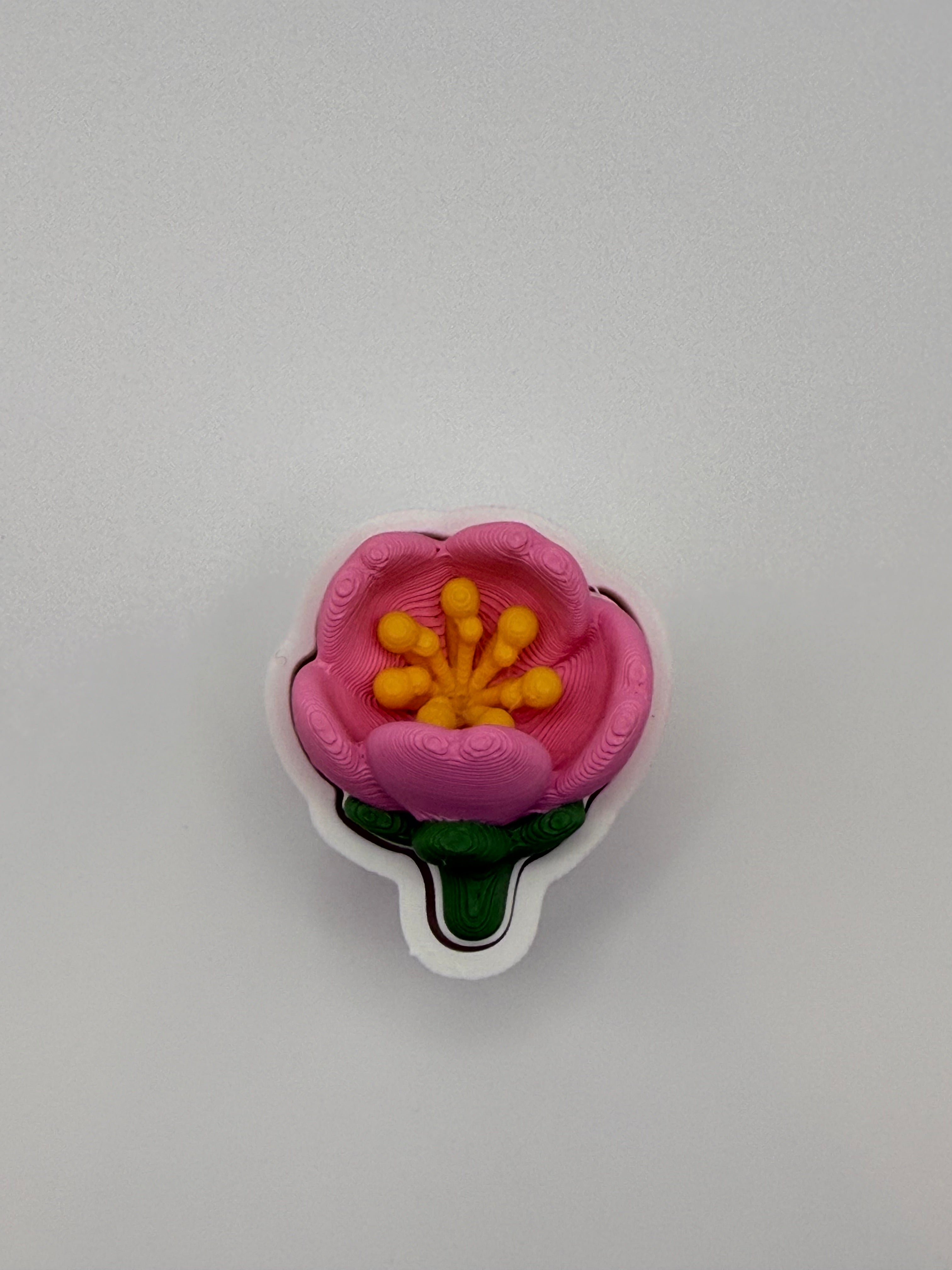 Cherry Blossom Fidget Clicker Keychain