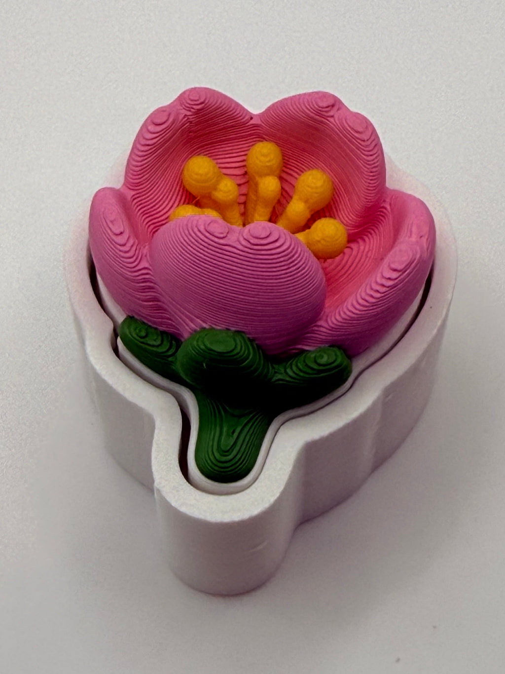 Cherry Blossom Fidget Clicker Keychain
