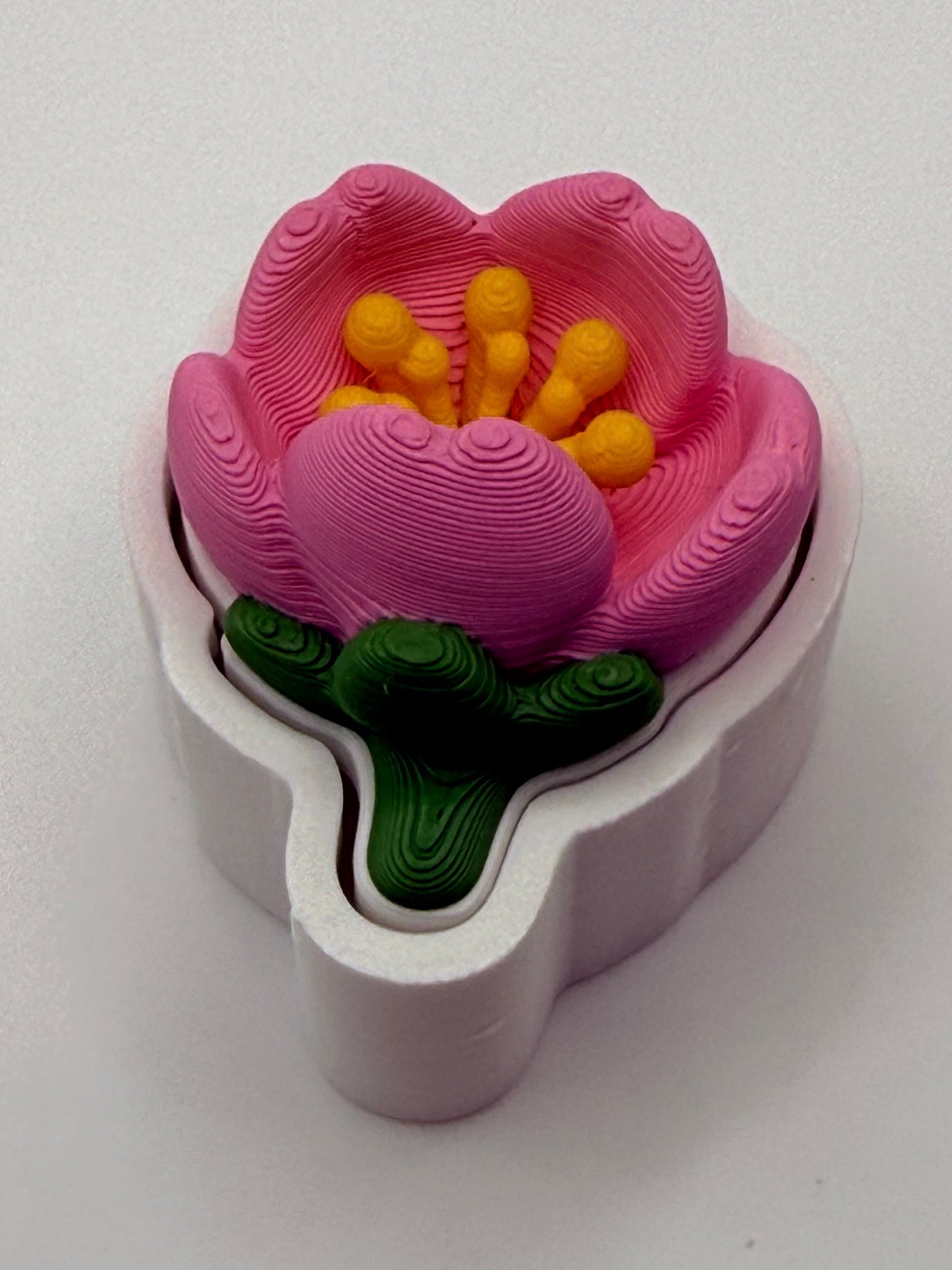 Cherry Blossom Fidget Clicker Keychain